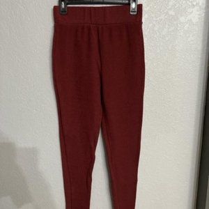 By Egreis Bye Burgundy Leggings Pants Size L